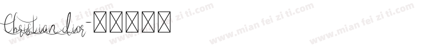 Christian dior字体转换